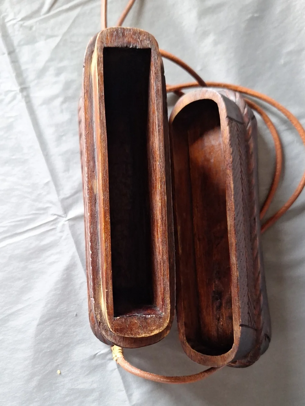 Vintage Original Wooden Crossbody Bag